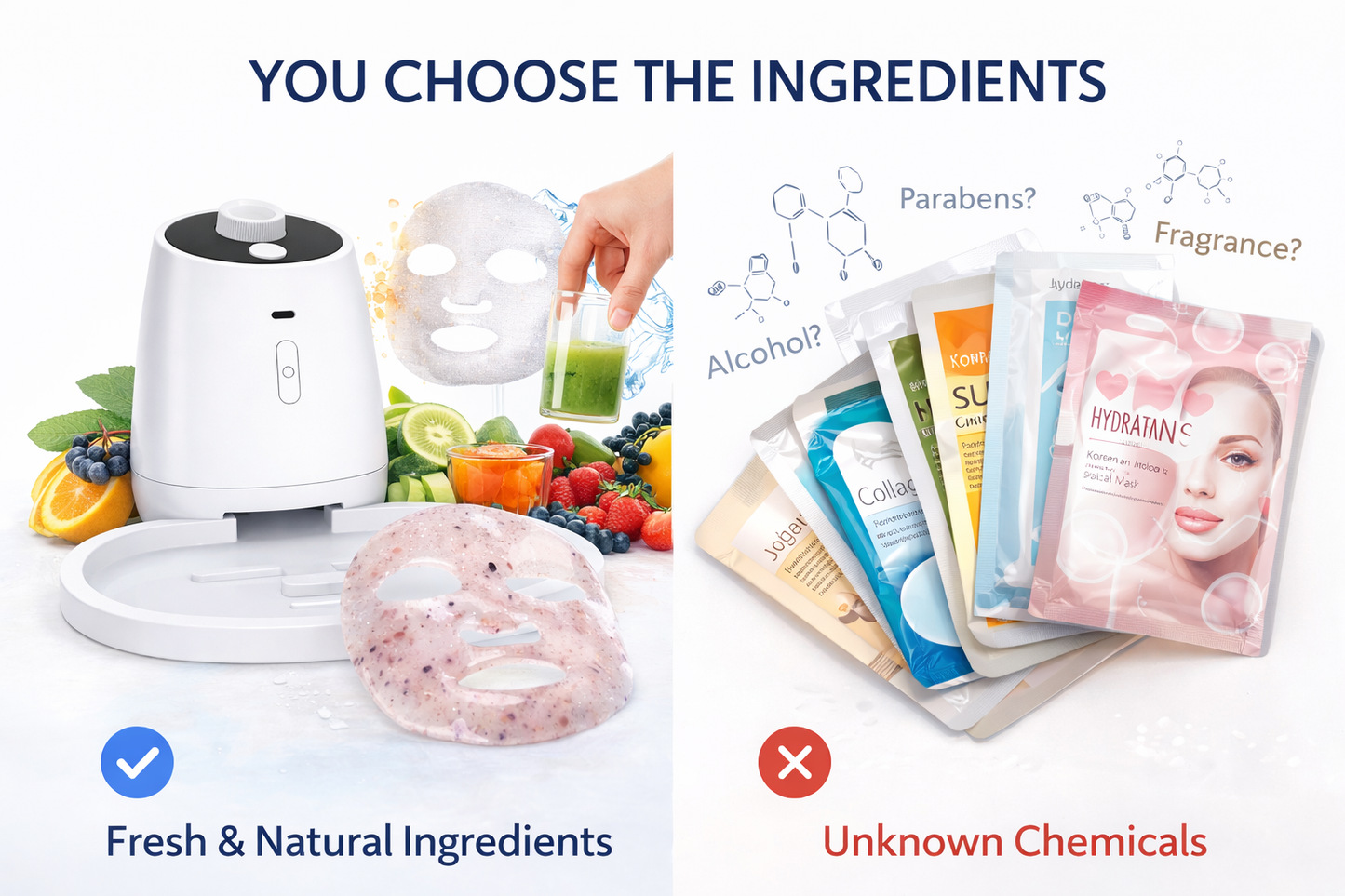 DIY Facial Mask Machine + 32 Capsules