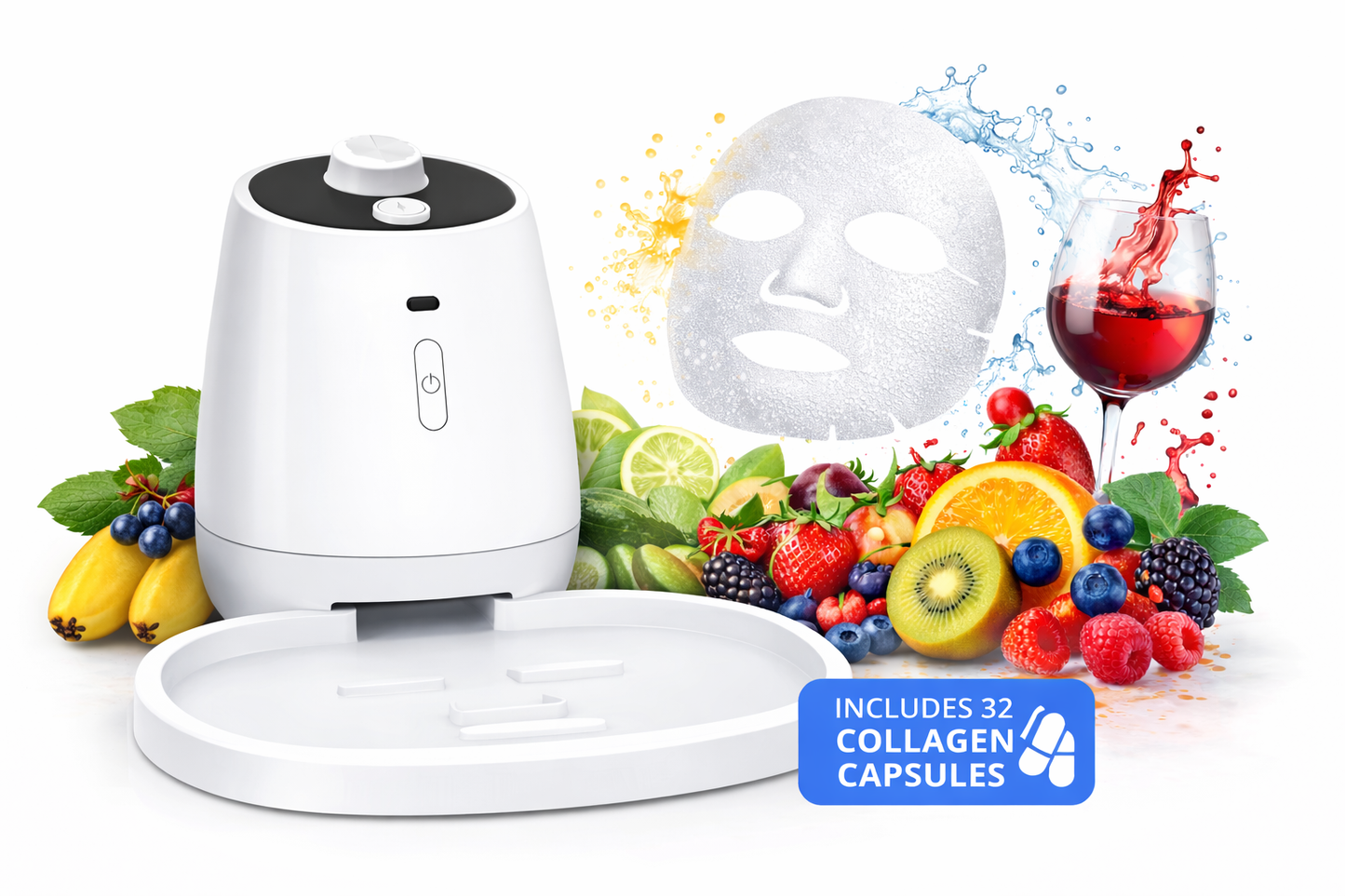 DIY Facial Mask Machine + 32 Capsules